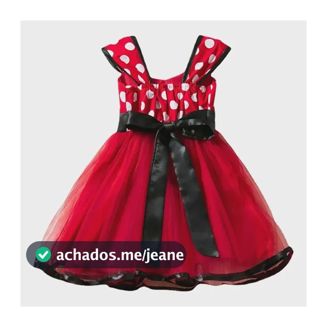 Vestido Fantasia Minnie Princesa Infantil Carnaval Halloween