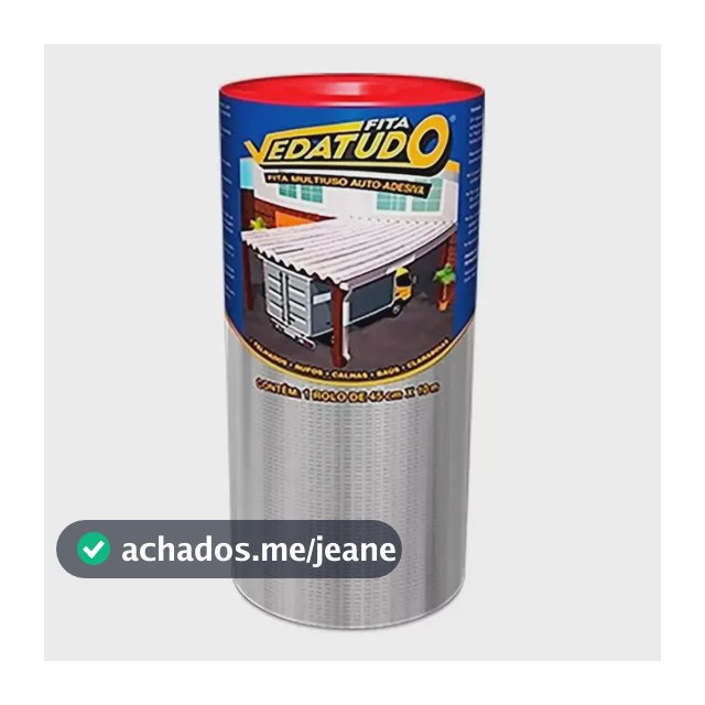 Manta Asfáltica Auto Adesiva Aluminizada - 45cm X 10m