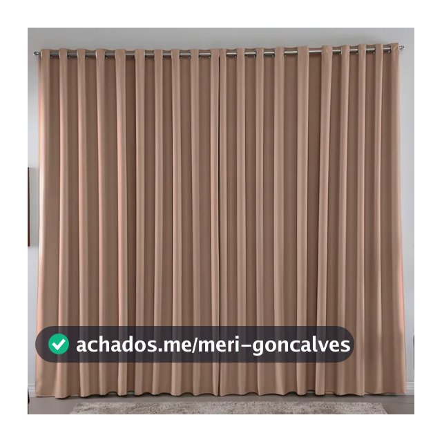 Cortina 3,00x2,80 Metros Blackout Blecaute Avelã Corta Luz Em Tecido Grosso Para Quarto E Sala Casa Laura Enxovais
