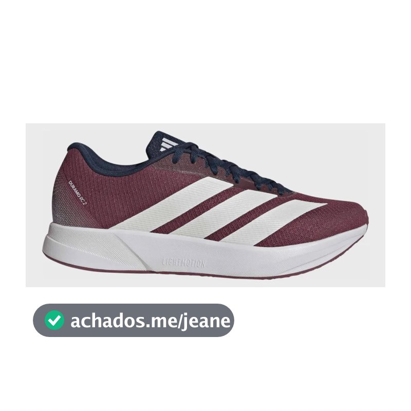 Tênis Masculino Duramo Rc 2 adidas Bordô Liso 41 Br