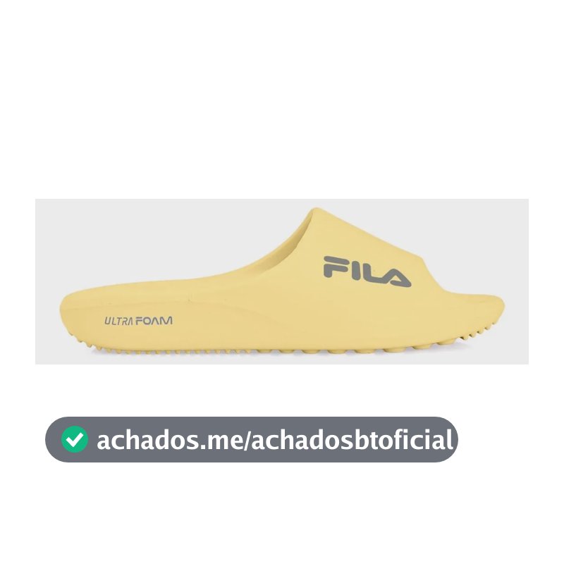 Chinelo Fila Drifter Foam Creme Amarelo Solido 39