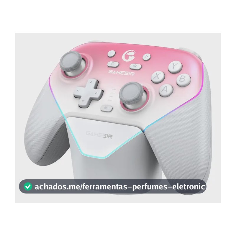 Controle Gamesir Super Nova Sem Fio Para Pc Switch Ios Android hall EfFeCt Anti Drift Rgb Rosa