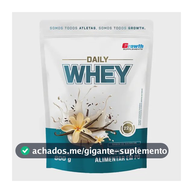 Daily Whey Protein 800g Growth Supplements Baunilha