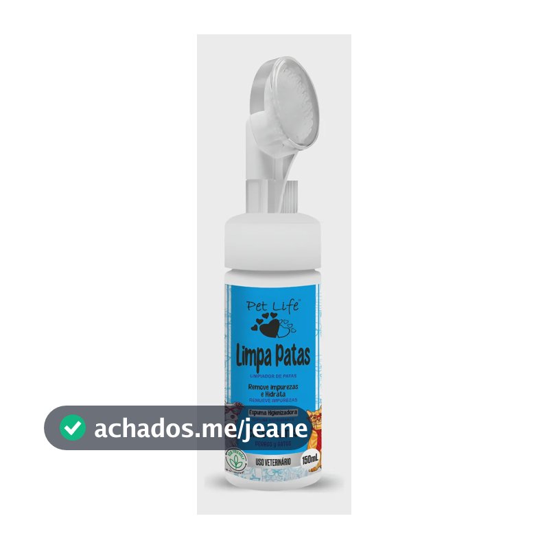 Limpa Patas Pet Life Para Cães E Gatos 150ml