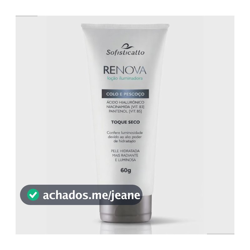 Creme Clareador De Pescoço E Colo Com Ácido Hialurônico 60g Todo Tipo De Pele