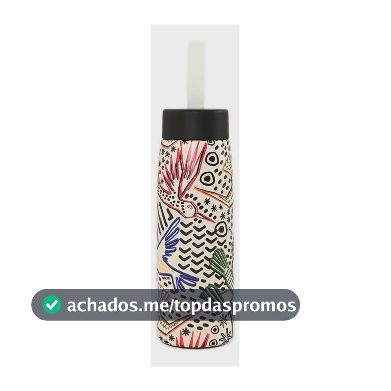 Garrafa Farm Que Sede Beija Flor Urbano 500 Ml Cor Branco