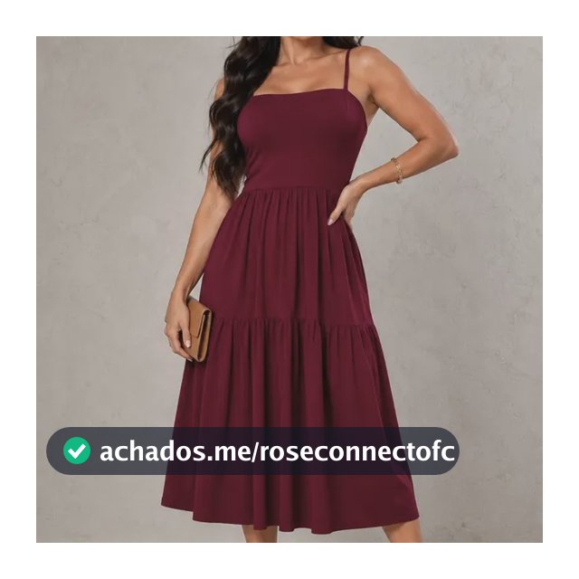 Vestido Midi Feminino Alcinha Viscolycra Soltinho Elegante