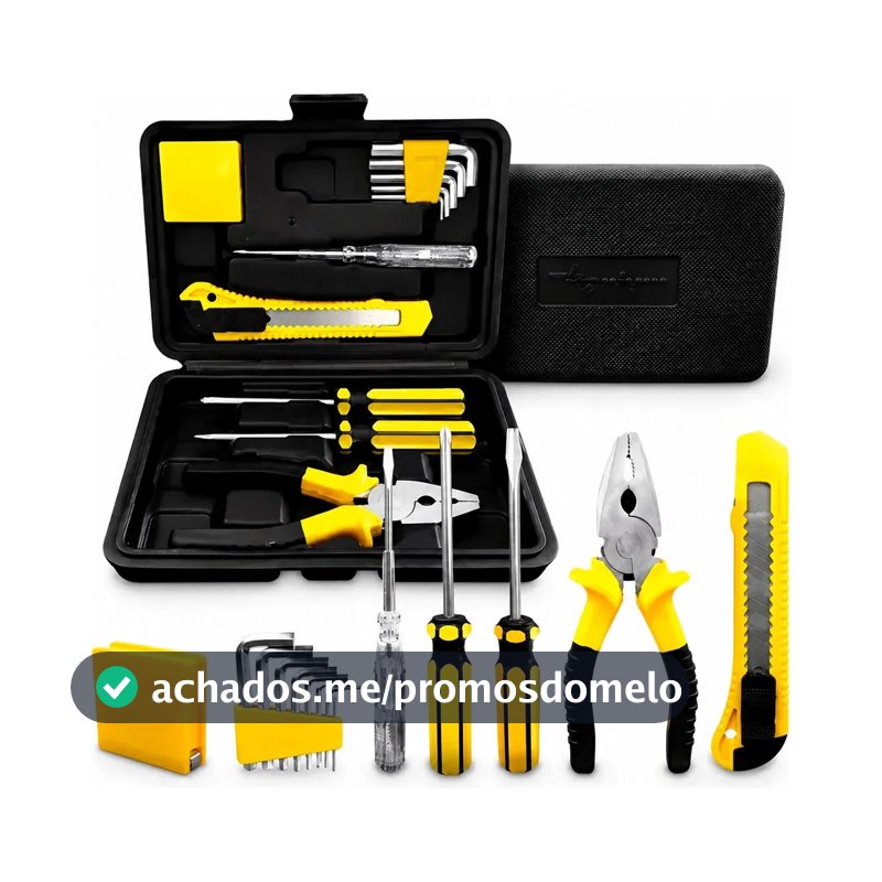 Kit Jogo De Ferramentas Aço Carbono Titanium 11 Peças
