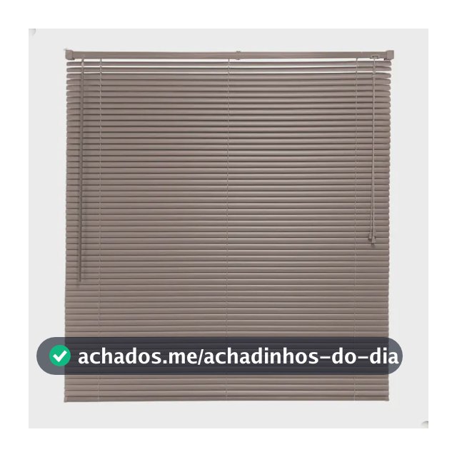Persiana Horizontal 160x130 Cm Pvc 25mm Cortina Sala Quarto