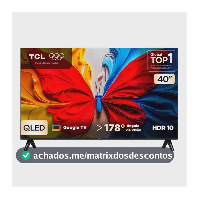 Smart Tv Tcl 40 Polegadas Qled Full Hd S5k Wifi Bluetooth Google Tv 2 Hdmi Hdr10 Dolby Audio 40s5k