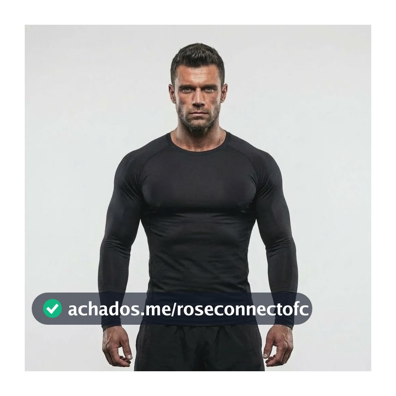 Camisa Poliamida Uv Tech Longa Toque Gelado Academia Corrida Preto - Manga Longa Liso M