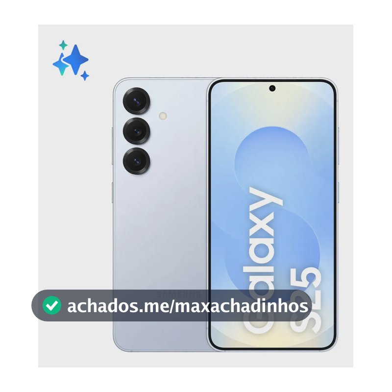 Samsung Galaxy S25 5G, 256GB, 12GB, Câmera Tripla - Azul claro