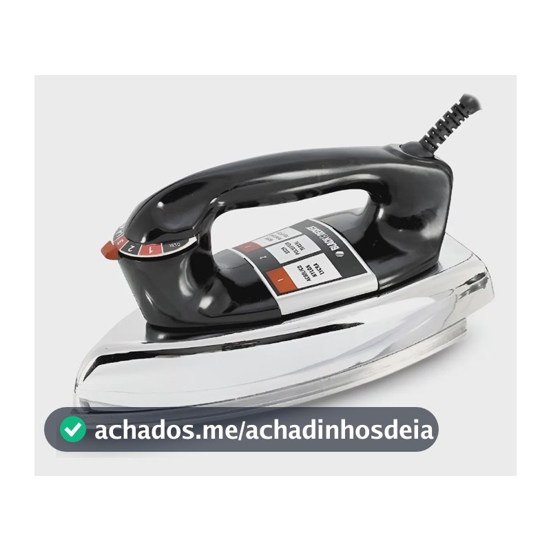Ferro de Passar Roupa à Seco Black+Decker VFA1110XM6 Base de Alumínio