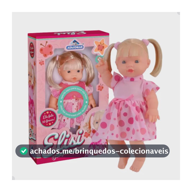 Boneca Elisi Fala Ri Com 30 Frases Auxilia Na Fala Adijomar