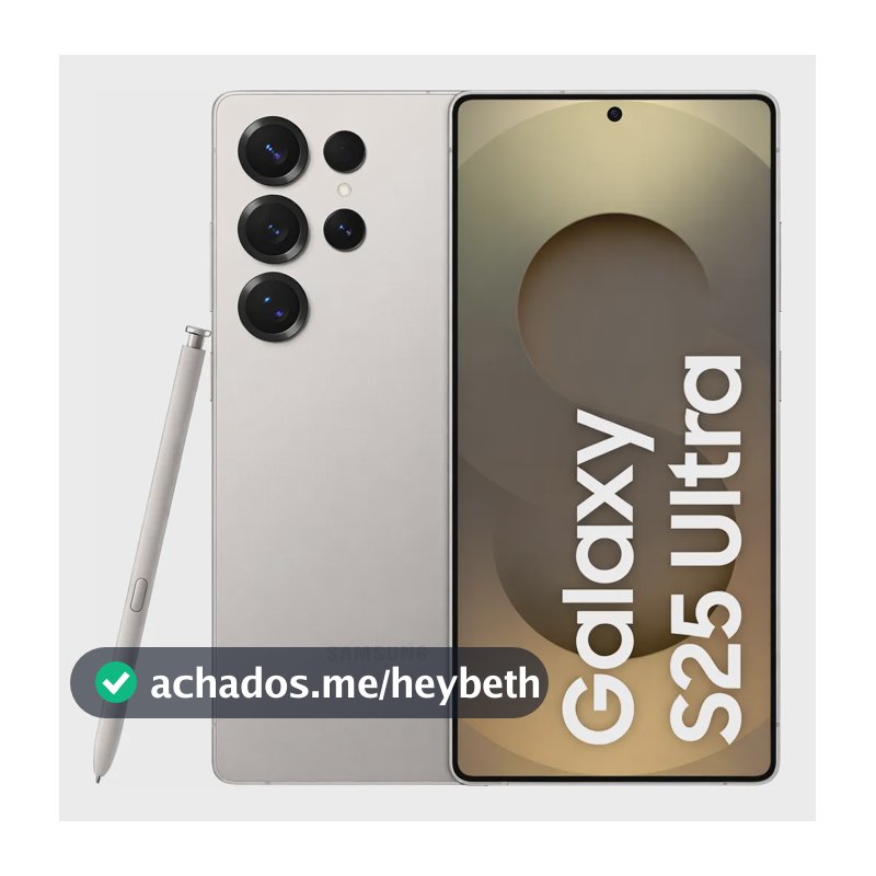 Samsung Galaxy S25 Ultra 5G, 512GB, 12GB, Câmera Quádrupla - Titanium Gray