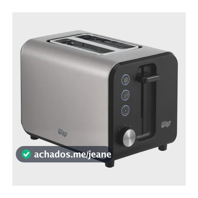 Torradeira Elétrica WAP WTE1 7 Níveis de Tostagem 900W 220V