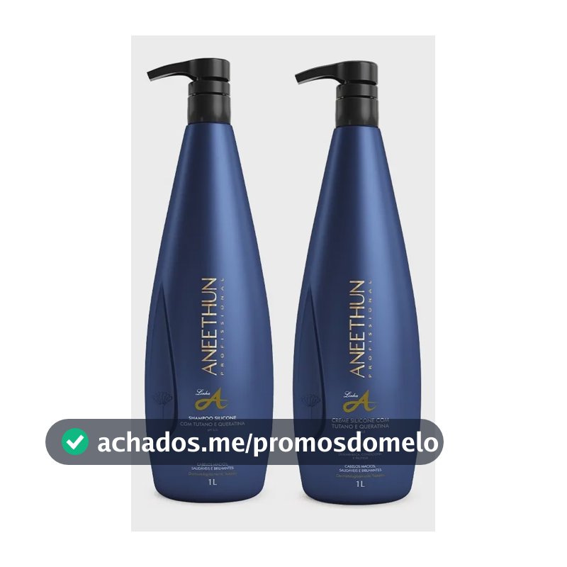 Kit Aneethun Linha A - Shampoo 1l + Creme De Silicone 1l