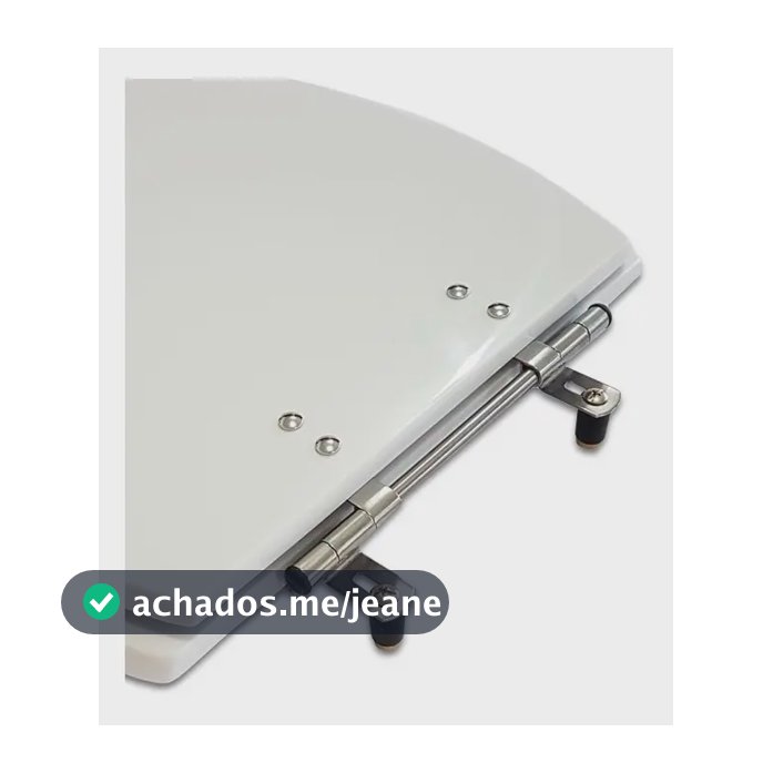 Ferragem Completa Alta Qualidade Aço Inox P/ Tampa Sanitária