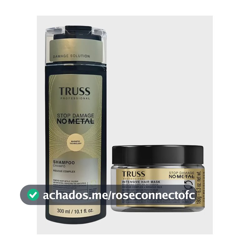 Kit Shampoo E Máscara Stop Damage No Metal - Truss