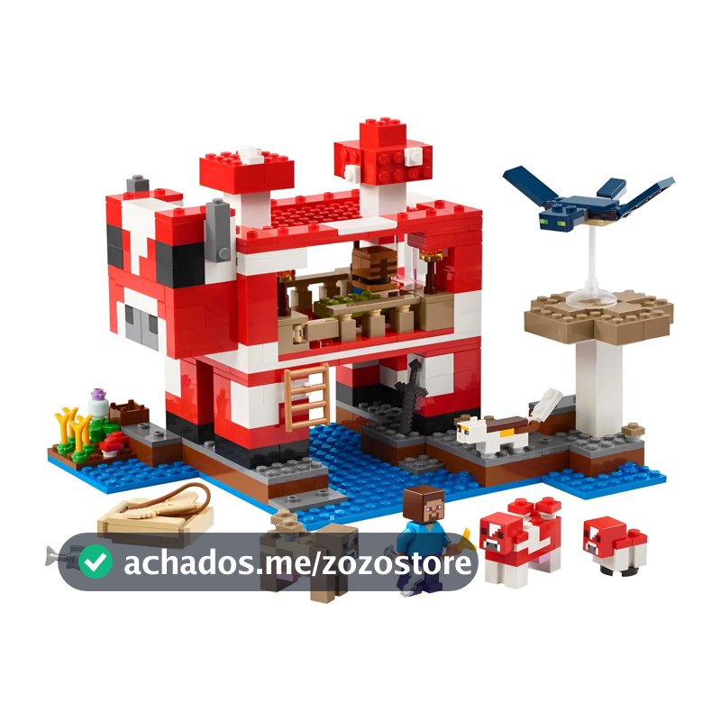 Blocos de montar LegoMinecraft 21270 500 peças em caixa