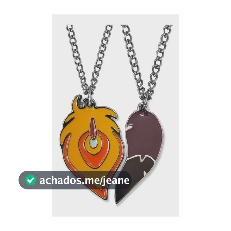 Colar Da Amizade Duplo Xayah E Rakan League Of Legends Lol  Laranja