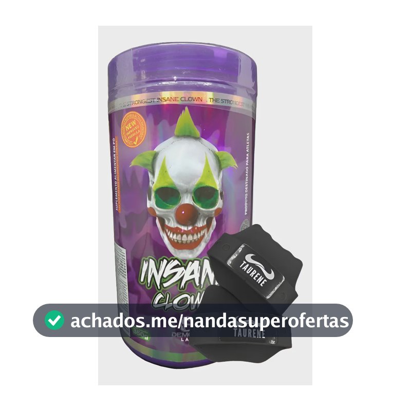 Pre Treino Insane Clown Grape 350g Luva - Demons Lab Uva
