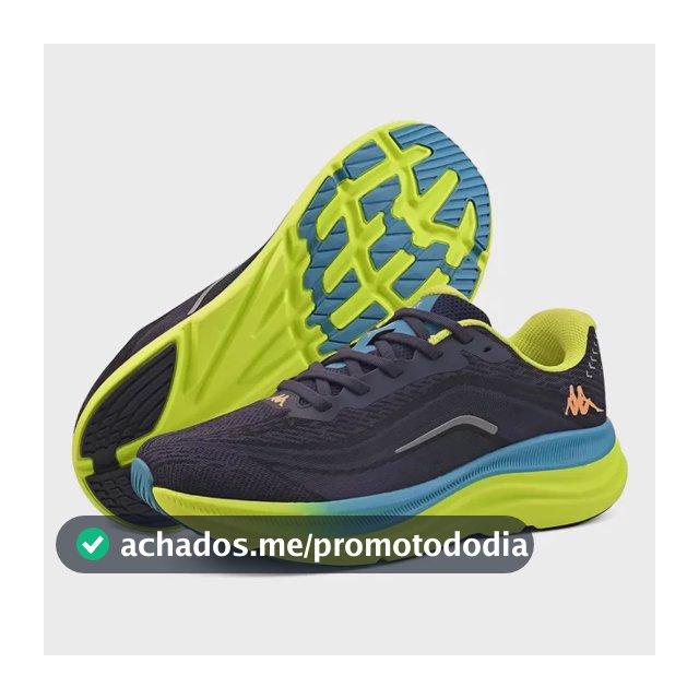 Tênis Kappa Kontroll 2.0 Masculino Feminino Corrida Academia Marinho-verde 41
