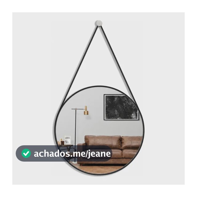 Espelho Adnet Redondo Para Banheiro/quarto/sala/30cm+brinde