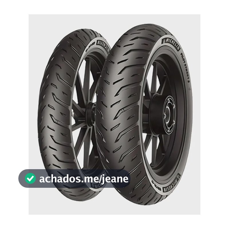 Pneu Michelin Pilot Street 2 110/70-17 + 140/70-17 Cb300 Twister Fazer
