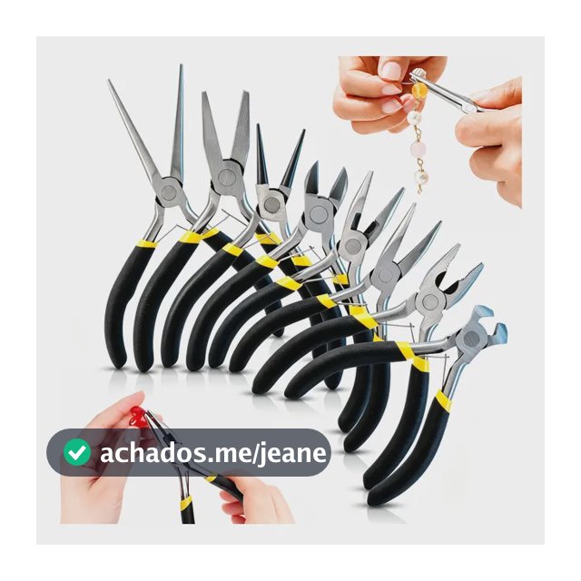 Kit 8 Mini Alicates Bijuteria Joias Artesanato Montagem Diy