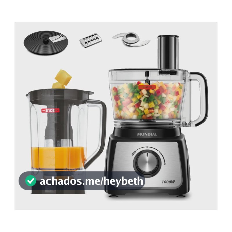 Multiprocessador Mondial MPN-01-B Preto 127V