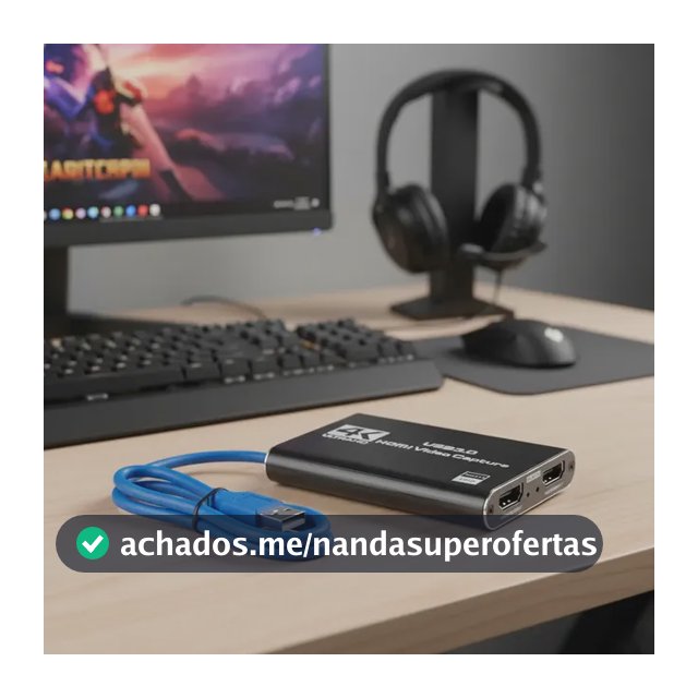 Placa de Captura Externa Flysea HDMI USB 3.0 1080P Para Streaming e Jogos