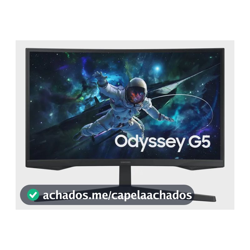 Monitor Gamer Samsung Odyssey G5, 27 , Qhd, 165hz Cor Preto