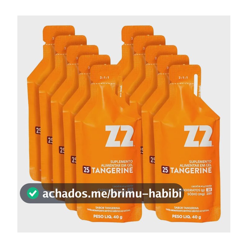 Energy Gel Z2 Sabor Tangerina Caixa Com 10 Sachês - Everyday