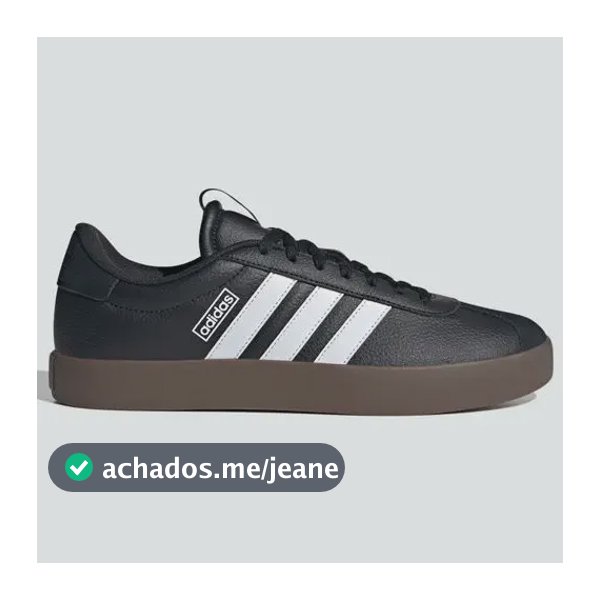 Tênis Masculino Vl Court 3.0 adidas Preto Liso 41 Br