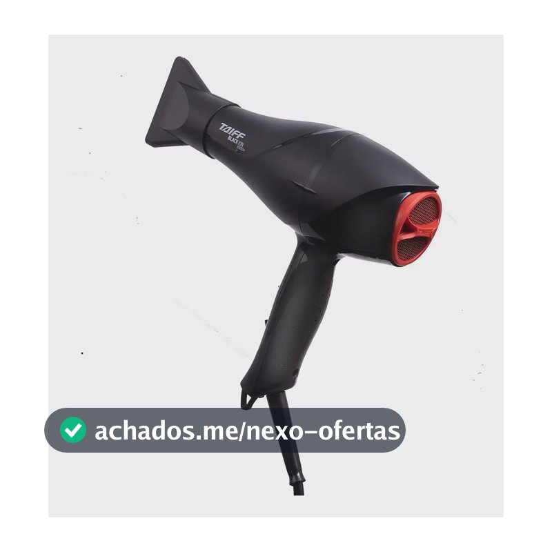 Taiff Black Ion Secador De Cabelo Profissional 2000w Cor Preto
