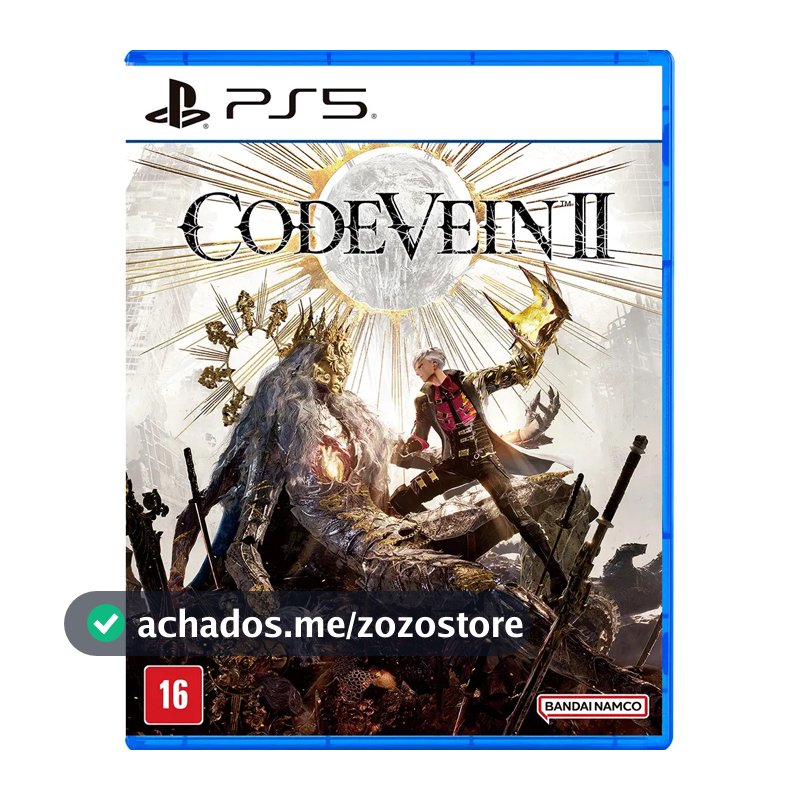 Jogo Code Vein Ii Edição Padrão Para Playstation 5 Bandai