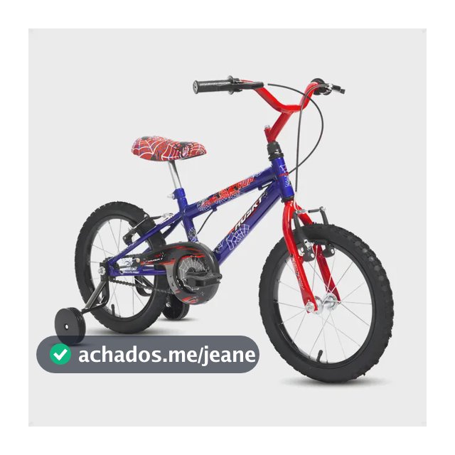 Bicicleta Infantil Aro 16 Masculina Homem Aranha Menino Husky Bike