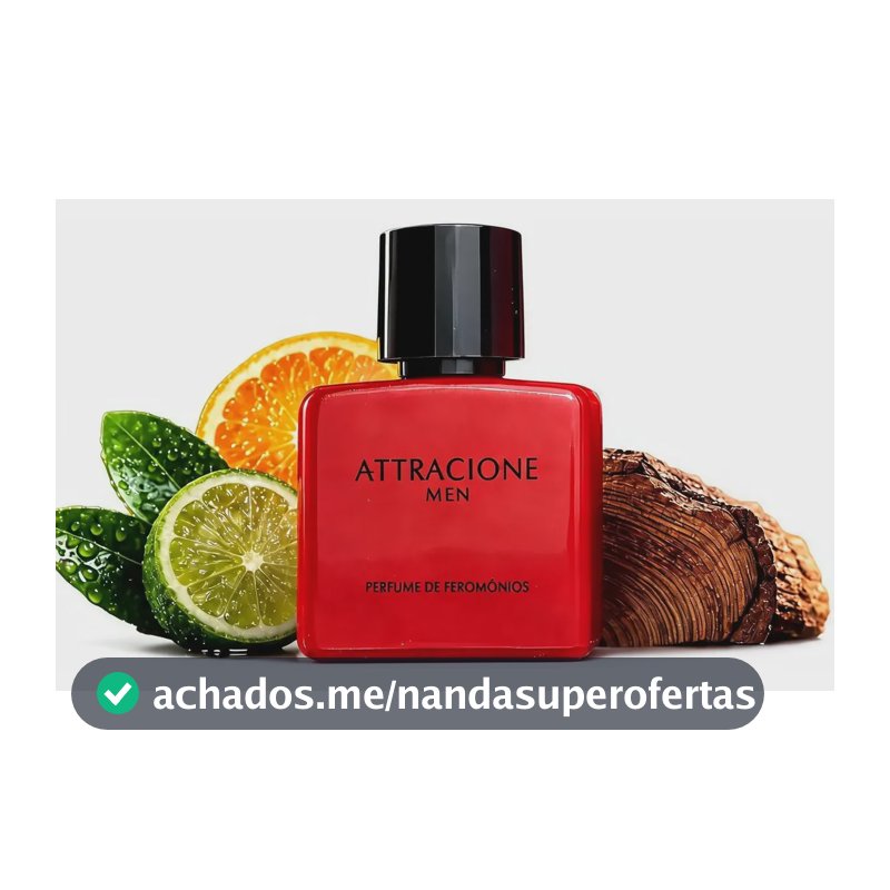 Perfume Attracione Men 25ml Masculino Amadeirado Marcante