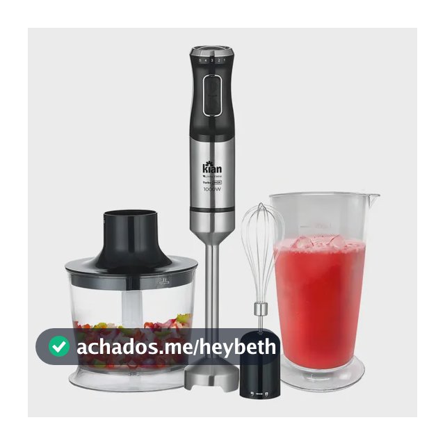 Mixer Turbo 3 Em 1 - 1000w 5 Velocidades Cor Preto