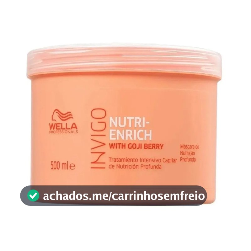 Máscara Invigo Nutri-enrich 500ml Wella Pro - Nutrição e Hidratação