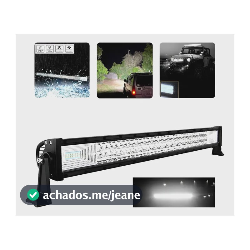 Farol Barra De Led 405w 80cm 4x4 Colheitadeira Muito + Forte