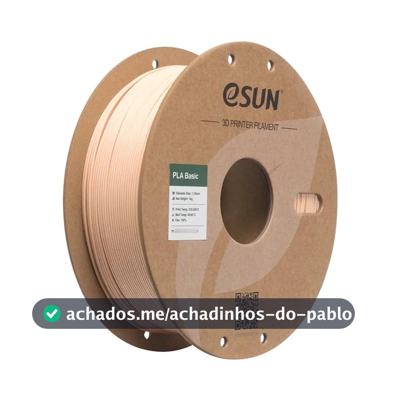 Filamento Pla Esun 1kg 1.75mm Bege Impressora 3d Bege