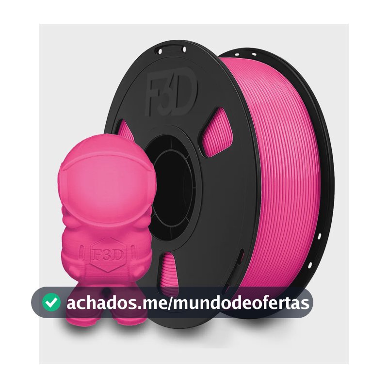 F3D Filamento Pla Premium 1,75mm 1kg Cor Rosa