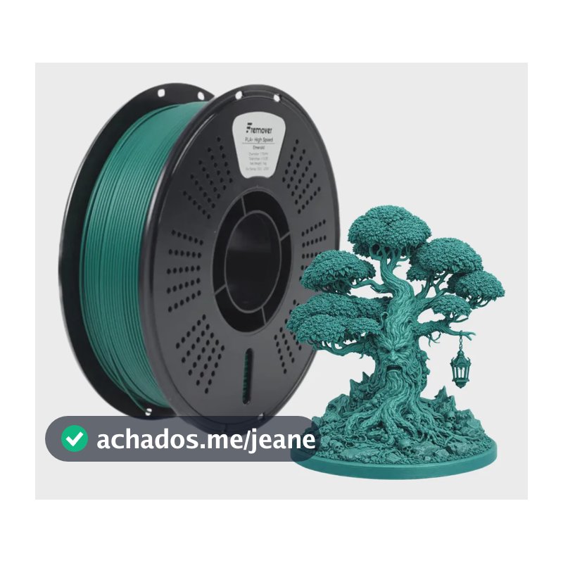 Filamento Fremover High Speed Pla+ Cores Clássicas 1kg Esmeralda
