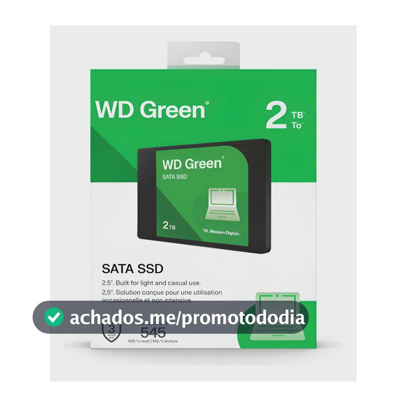 Ssd Wd Green 2.5 2tb Sata Iii 545 Mb/s - Wds200t5g0a