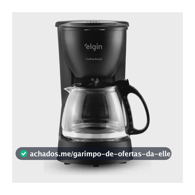 Cafeteira Elétrica 15 Xícaras Elgin Coffee Break Preta