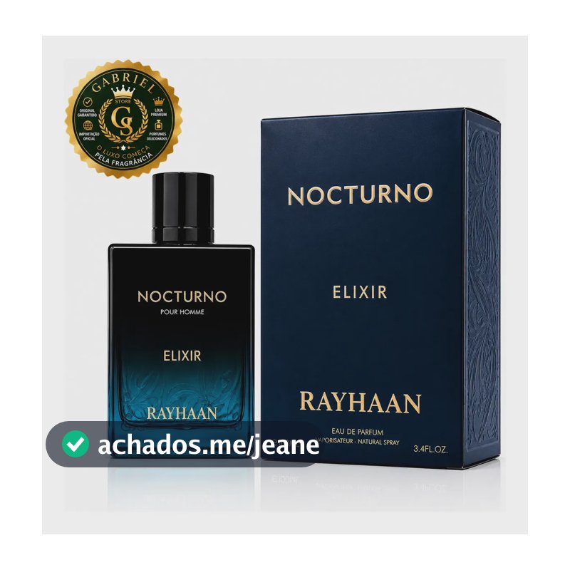 Perfume Árabe Rayhaan Nocturno Elixir  Eau De Parfum
