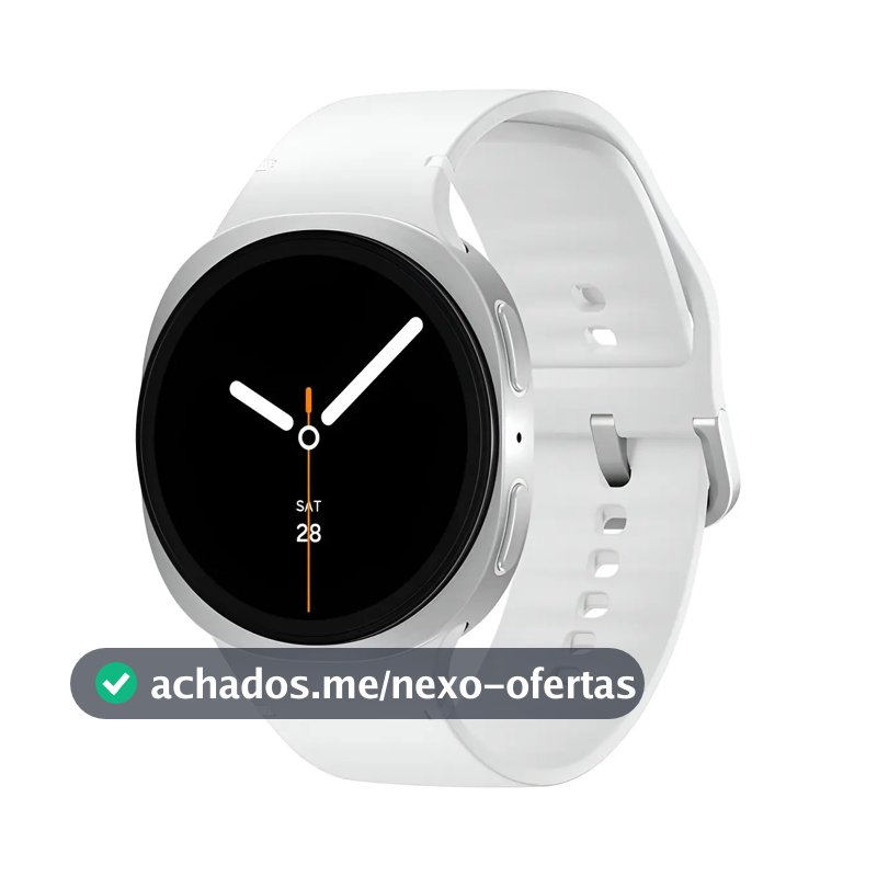 Samsung Galaxy Watch8 Smartwatch 40mm Lte, Galaxy Ai Caixa Prata Pulseira Prata Bisel Prata