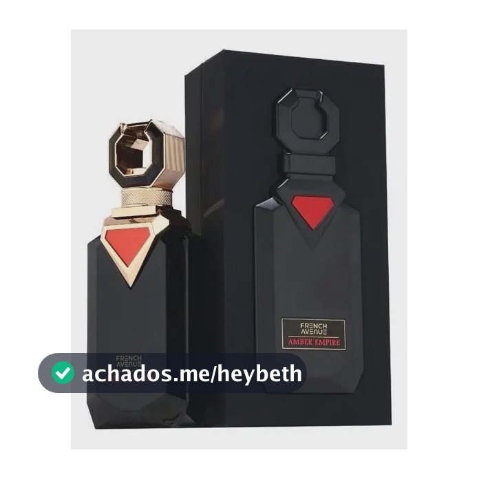 Perfume Arabe Masculino Amber Empire French Avenue Exclusivo